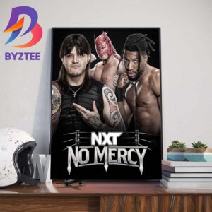 Dominik Mysterio Vs Trick Williams For NA Title Match With Special Guest Referee Dragon Lee At NXT No Mercy Wall Decor Poster Canvas