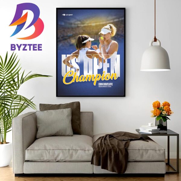Erin Routliffe And Gaby Dabrowski Are The US Open Womens Doubles Champion Wall Decor Poster Canvas