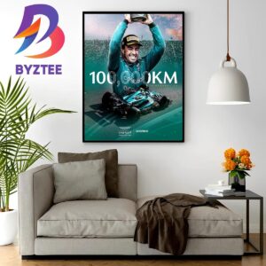 Fernando Alonso Become The First Driver In F1 History To Complete 100000 Km At Singapore GP Wall Decor Poster Canvas
