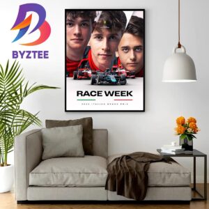 Ferrari F2 and F3 Team Poster Race Week At Monza Italian GP 1-3 Sept 2023 Wall Decor Poster Canvas