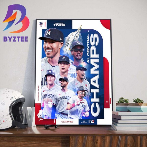 For The First Time Since 2020 Minnesota Twins Are The 2023 AL Central Champions Wall Decor Poster Canvas