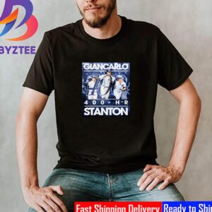 Giancarlo Stanton 400 HR With New York Yankees In MLB Classic T-Shirt