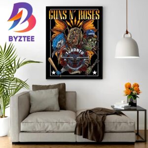 Guns N Roses North America Tour 2023 At Rogers Centre Toronto September 3 2023 Wall Decor Poster Canvas