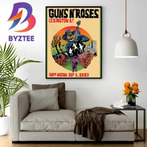 Guns N Roses North America Tour 2023 At Rupp Arena Lexington KY Sep 6th 2023 Wall Decor Poster Canvas