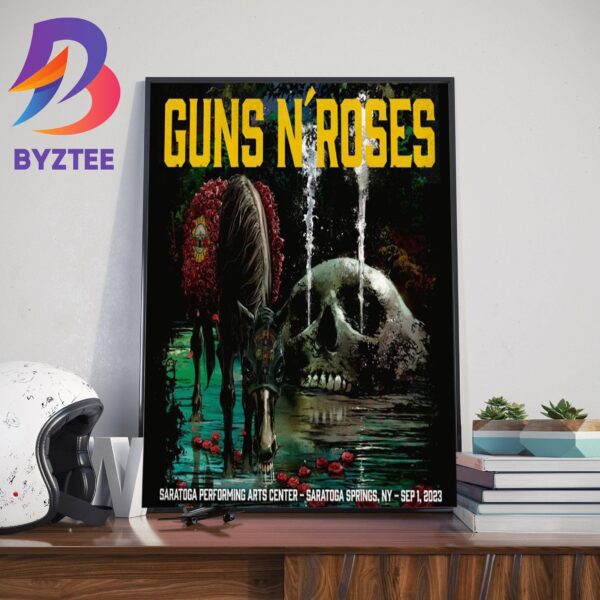 Guns N Roses Saratoga Performing Arts Center – Saratoga Springs NY September 1 2023 Art Decor Poster Canvas