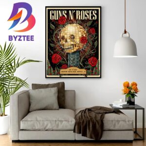 Guns N Roses Thompson Boling Arena Knoxville TN Sep 12th 2023 Wall Decor Poster Canvas