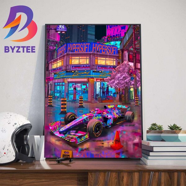 Hypersoft Dream Racing From MDJ For Race Week at Suzuka Japanese GP Wall Decor Poster Canvas