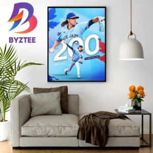 Kevin Gausman Is The First AL Pitcher To Reach 200 Strikeouts In 2023 MLB Season Wall Decor Poster Canvas
