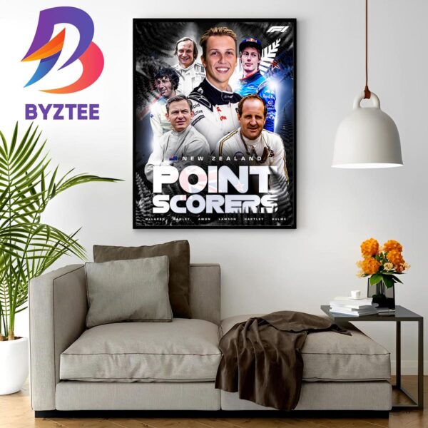 Liam Lawson Becomes The Sixth Driver From New Zealand To Score Points In F1 Home Decor Poster Canvas
