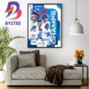 Los Angeles Dodgers 11 Straight Postseason In MLB Wall Decor Poster Canvas