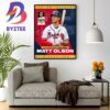 Matt Olson Is The NL Player Of The Week Wall Decor Poster Canvas