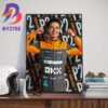 McLaren F1 Oscar Piastri Is The First Rookie On The F1 Podium Since 2017 Wall Decor Poster Canvas
