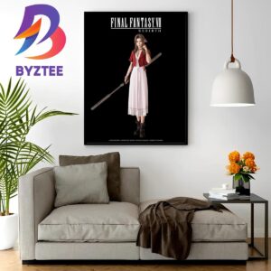 New Poster For Aerith Gainsborough In Final Fantasy VII Rebirth Home Decor Poster Canvas