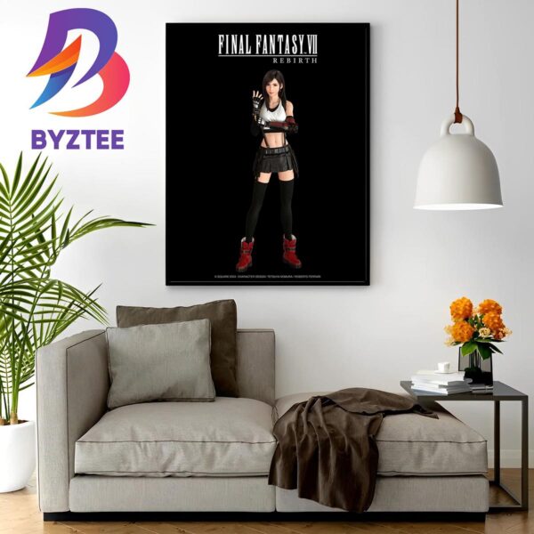 New Poster For Tifa Lockhart In Final Fantasy VII Rebirth Home Decor Poster Canvas