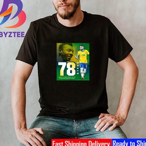 Neymar Passes Pele To Become Brazil All-Time Leading Mens Scorer Classic T-Shirt