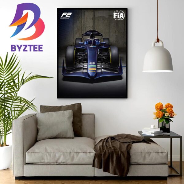 Official Formula 2 To Run A New Car From 2024 Wall Decor Poster Canvas