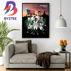 Official Poster For Aaron Rodgers And New York Jets Vs Buffalo Bills in NFL Wall Decor Poster Canvas