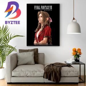 Official Poster For Aerith Gainsborough In Final Fantasy VII Rebirth Home Decor Poster Canvas