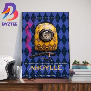 Official Poster For Argylle Of Matthew Vaughn Wall Decor Poster Canvas