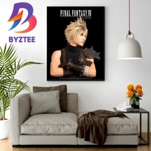 Official Poster For Cloud Strife In Final Fantasy VII Rebirth Home Decor Poster Canvas