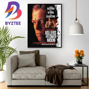 Official Poster For Killers Of The Flower Moon Of Martin Scorsese Wall Decor Poster Canvas