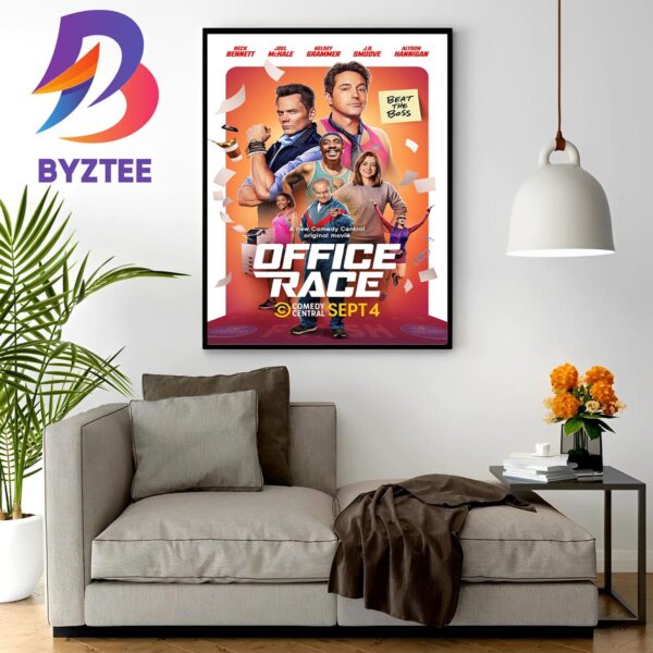Official Poster For Office Race A New Comedy Central Original Movie Wall Decor Poster Canvas