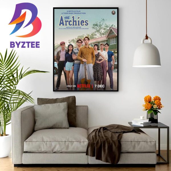 Official Poster For The Archies 2023 Wall Decor Poster Canvas