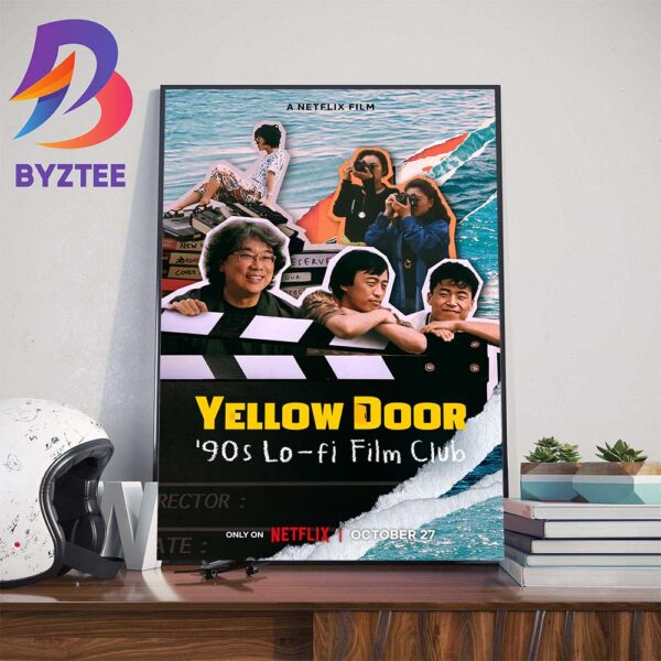 Official Poster For Yellow Door Of 90s Lo-Fi Film Club Wall Decor Poster Canvas