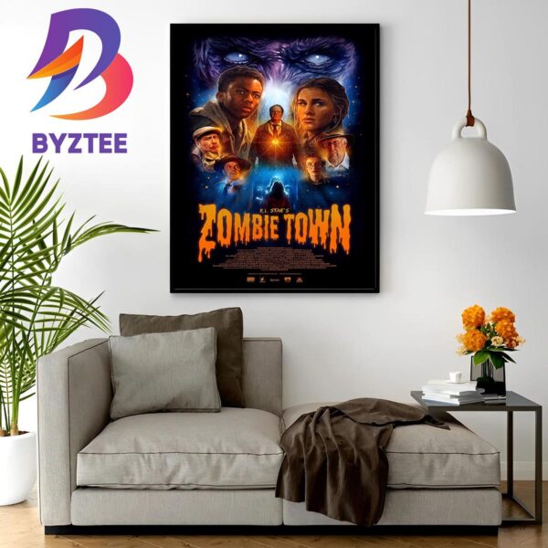 Official Poster For Zombie Town Wall Decor Poster Canvas