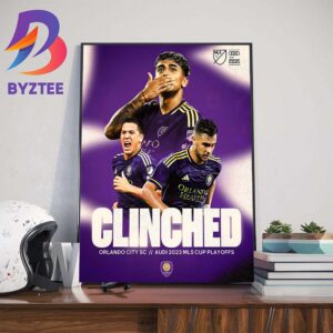 Orlando City SC Have Clinched A Spot In The Audi 2023 MLS Cup Playoffs Wall Decor Poster Canvas