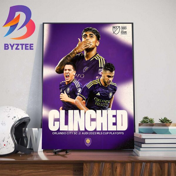 Orlando City SC Have Clinched A Spot In The Audi 2023 MLS Cup Playoffs Wall Decor Poster Canvas