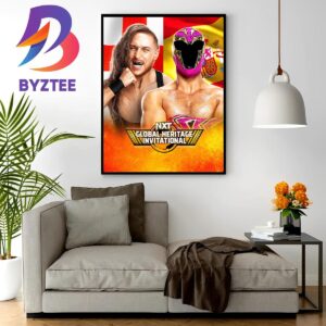 Pete Butch Dunne vs Axiom In The WWE NXT Global Heritage Invitational Wall Decor Poster Canvas