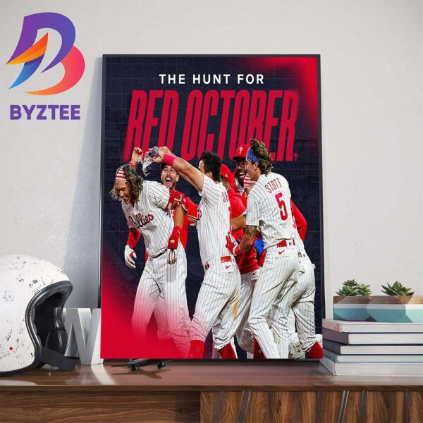 Philadelphia Phillies The Hunt For Red October Wall Decor Poster Canvas