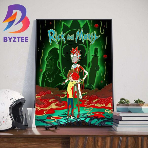 Rick and Morty Season 7 Official Poster Wall Decor Poster Canvas