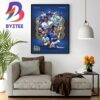 2023 MLB NL West Division Champions Are Los Angeles Dodgers Wall Decor Poster Canvas