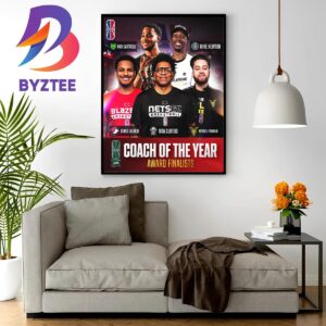 The 2023 NBA 2K League Coach Of The Year Award Finalists Wall Decor Poster Canvas