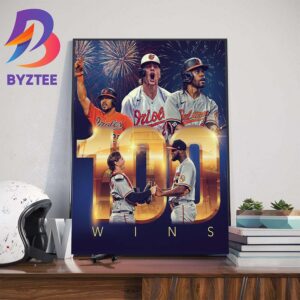 The Baltimore Orioles Have Won 100 Games For The Sixth Time In Franchise History Wall Decor Poster Canvas