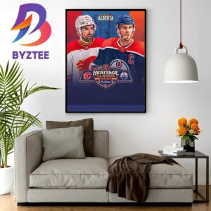 The Battle Of Alberta 2023 NHL Heritage Classic Wall Decor Poster Canvas