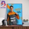 The First F1 Podium For Oscar Piastri Of McLaren F1 Team At Suzuka Japanese GP Wall Decor Poster Canvas