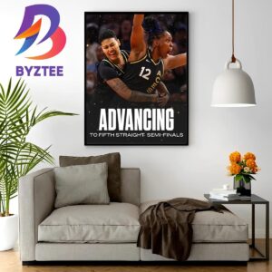 The Las Vegas Aces Advancing To Fifth Straight Semi-Finals In WNBA Wall Decor Poster Canvas