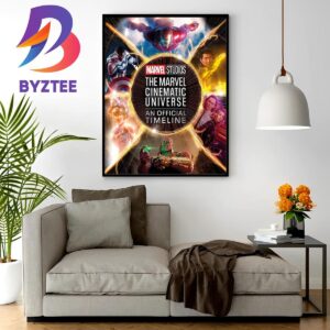 The Marvel Cinematic Universe An Official Timeline Of Marvel Studios Releases On October 24 Wall Decor Poster Canvas