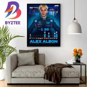 Williams Racing F1 Team Alex Albon 2023 Form First 7 vs Last 7 Wall Decor Poster Canvas