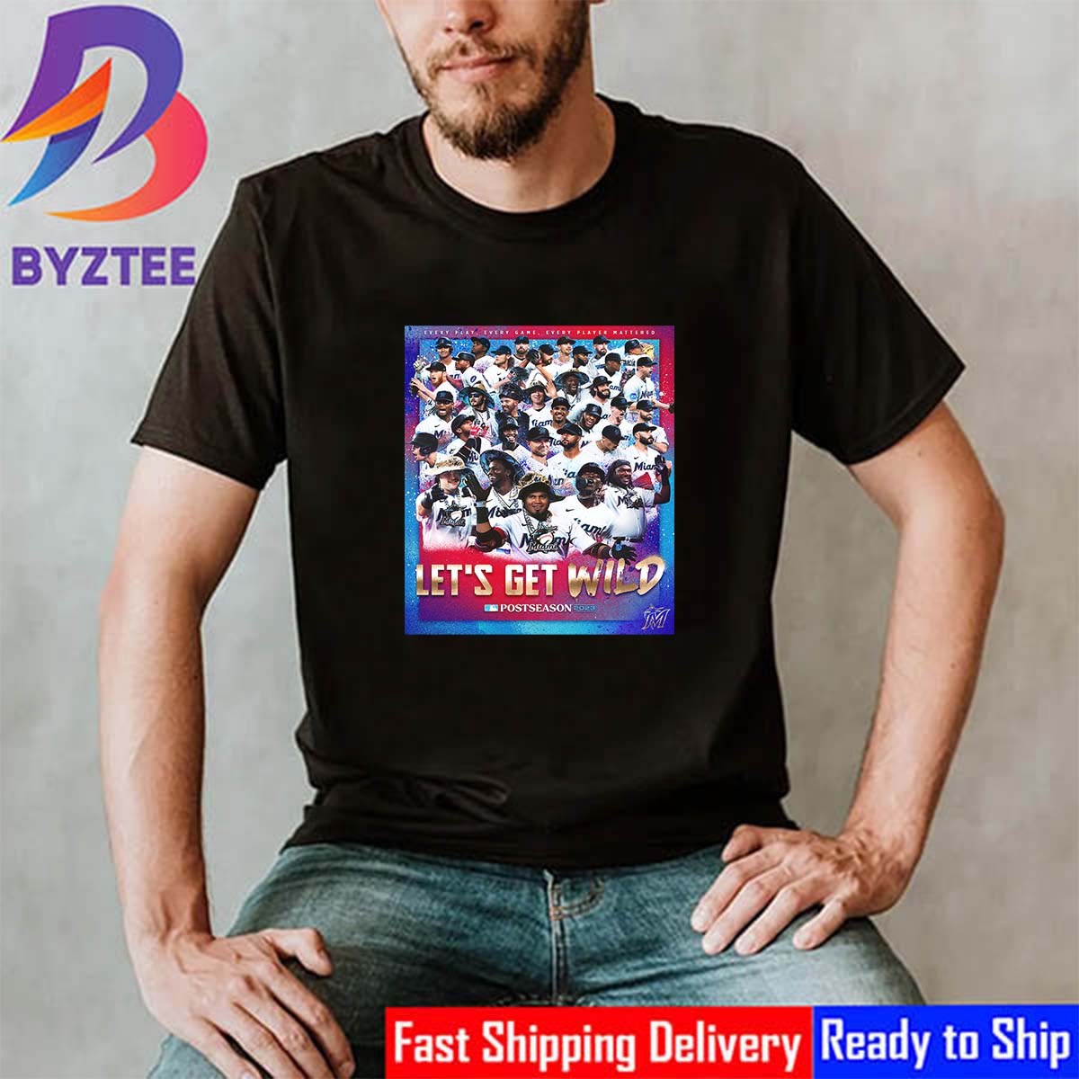 Miami Marlins Fanatics Branded 2023 Postseason Locker Room T-shirt -  Shibtee Clothing