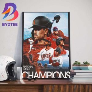 2023 National League Champions Are Arizona Diamondbacks Wall Decor Poster Canvas