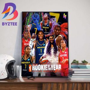 2023 WNBA Rookie Of The Year Is Aliyah Boston Indiana Fever Wall Decor Poster Canvas