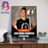Alaina Coates x Las Vegas Aces 2023 WNBA Champion Wall Decor Poster Canvas