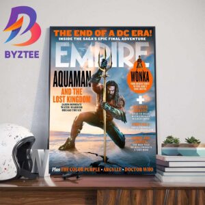 Aquaman And The Lost Kingdom On Empire Magazine Cover Wall Decor Poster Canvas