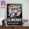 Arizona Diamondbacks Clinched MLB Postseason 2023 Wall Decor Poster Canvas