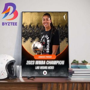 Candace Parker x Las Vegas Aces 2023 WNBA Champion Wall Decor Poster Canvas