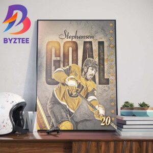 Chandler Stephenson Scores The Very First Goal Of Vegas Golden Knights 7th Season Wall Decor Poster Canvas